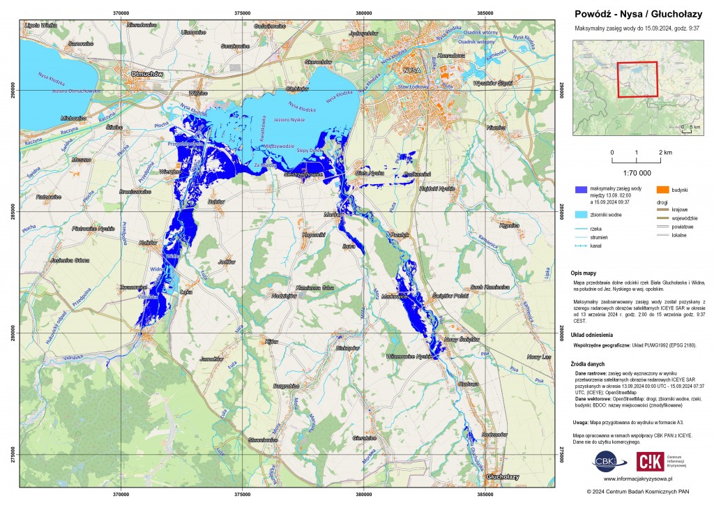 From above, you see more - how satellites help in the fight against floods.